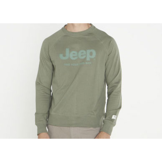 Jeep RAGLAN CREWNECK SWEATSHIRT SLATE 